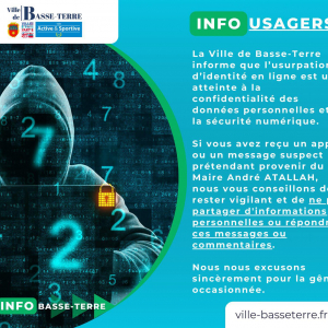 Info usager concernent l’usurpation d’identité